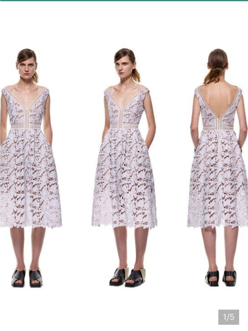 self portrait off shoulder lace midi dress pale lilac